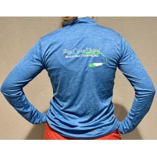 1/4 Zip Pullover- Blue in Unisex and Women's Sizing